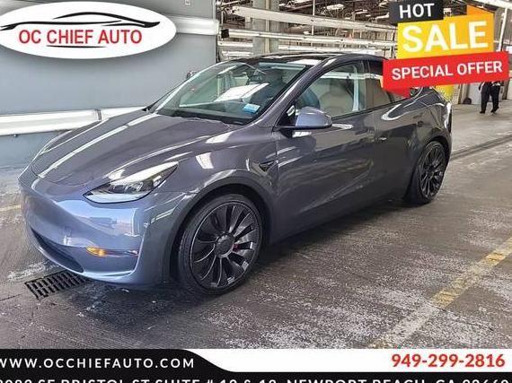 TESLA MODEL Y 2022 7SAYGDEF6NF491365 image